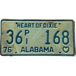 Tablica rejestracyjna Alabama