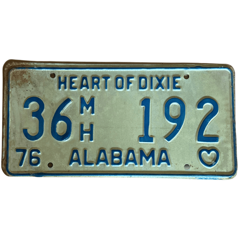 Alabama license plate Alabama license plate