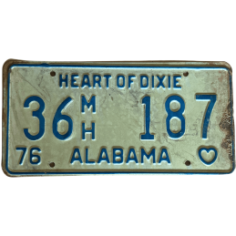 Tablica rejestracyjna Alabama