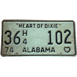 Tablica rejestracyjna Alabama