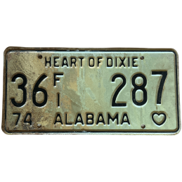 Tablica rejestracyjna Alabama