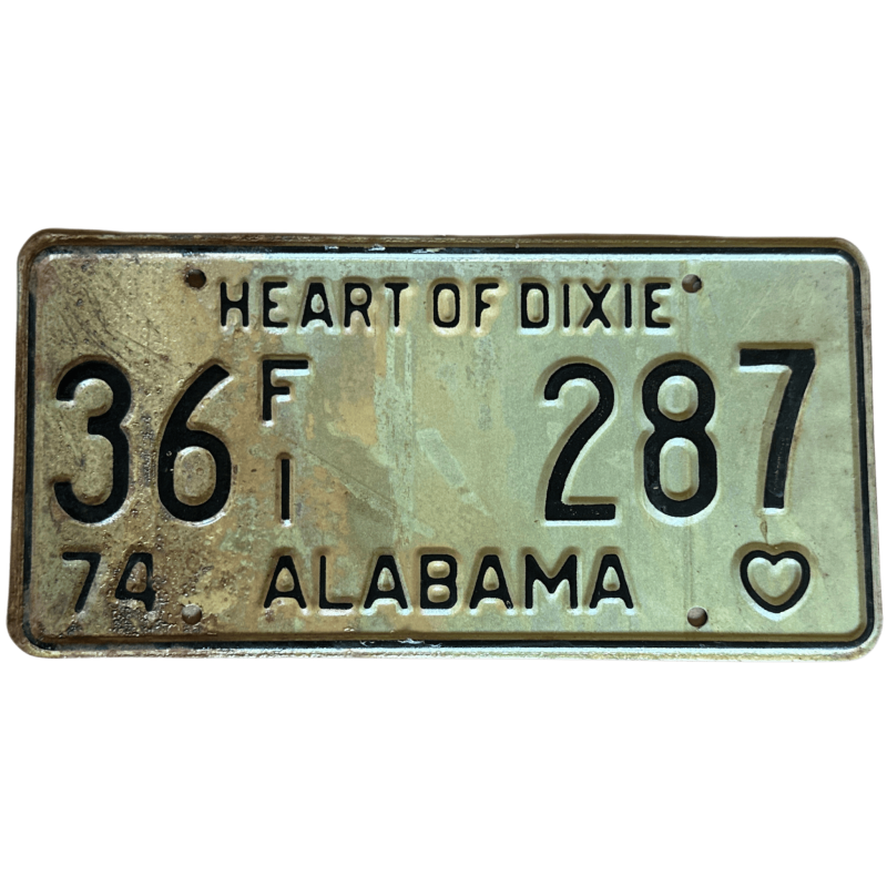 Alabama license plate