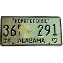 Tablica rejestracyjna Alabama