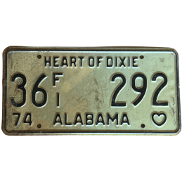 Tablica rejestracyjna Alabama