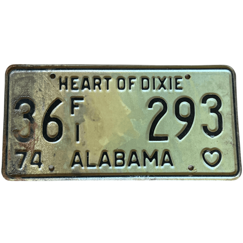 Placa de Alabama Placa de Alabama