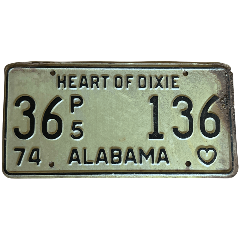 Plaque d'immatriculation de l'Alabama Plaque d'immatriculation de l'Alabama