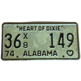 Tablica rejestracyjna Alabama