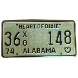 Tablica rejestracyjna Alabama