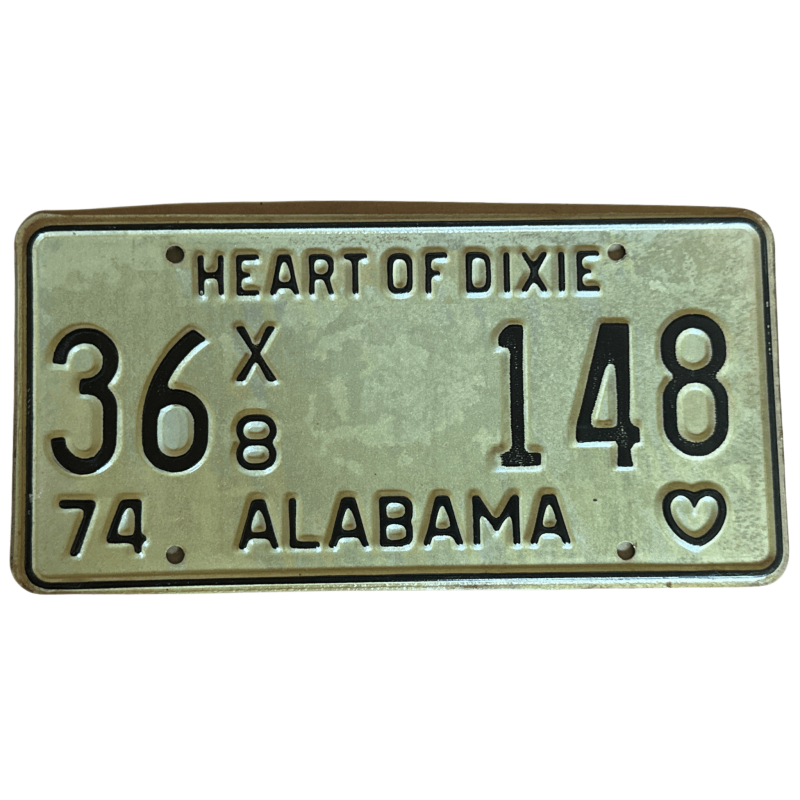 Alabama license plate