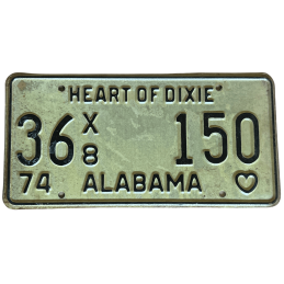 Tablica rejestracyjna Alabama
