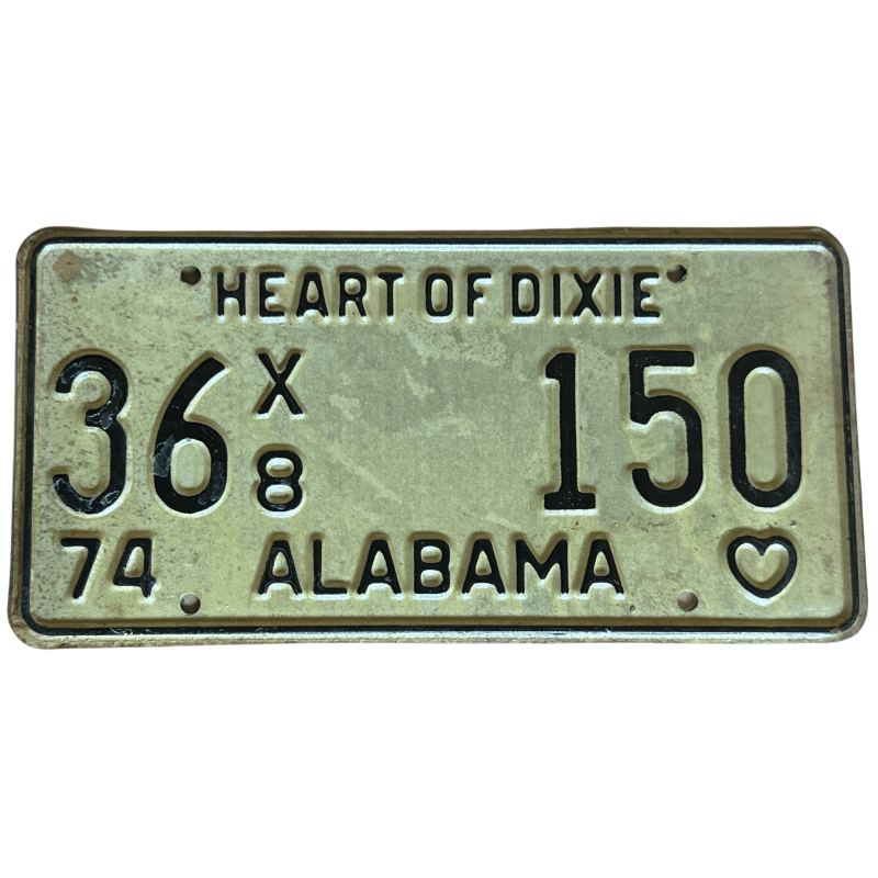 Alabama license plate Alabama license plate