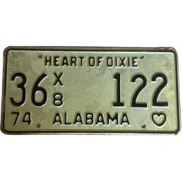 Tablica rejestracyjna Alabama