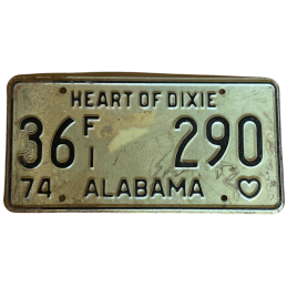 Tablica rejestracyjna Alabama