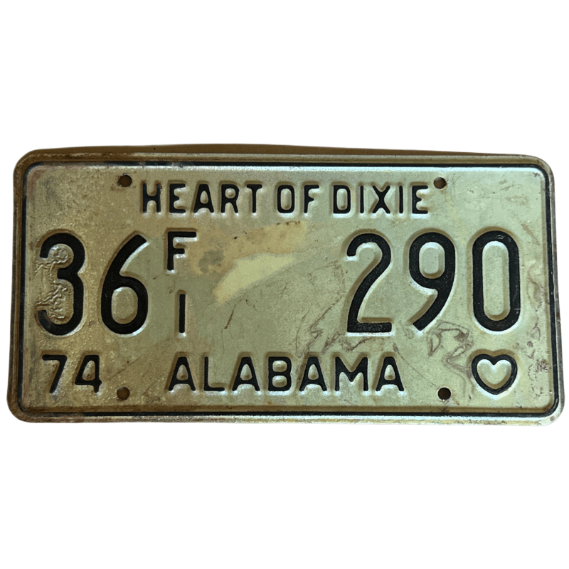Alabama -Nummernschild Alabama -Nummernschild