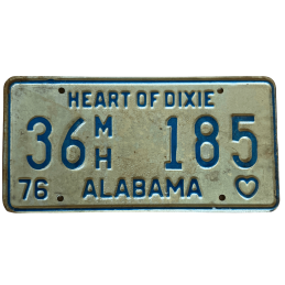 Tablica rejestracyjna Alabama