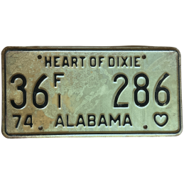 Tablica rejestracyjna Alabama