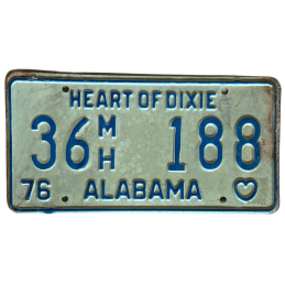 Tablica rejestracyjna Alabama