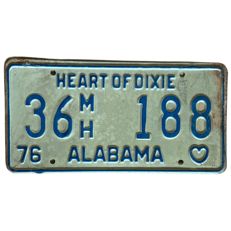 Placa de Alabama Placa de Alabama