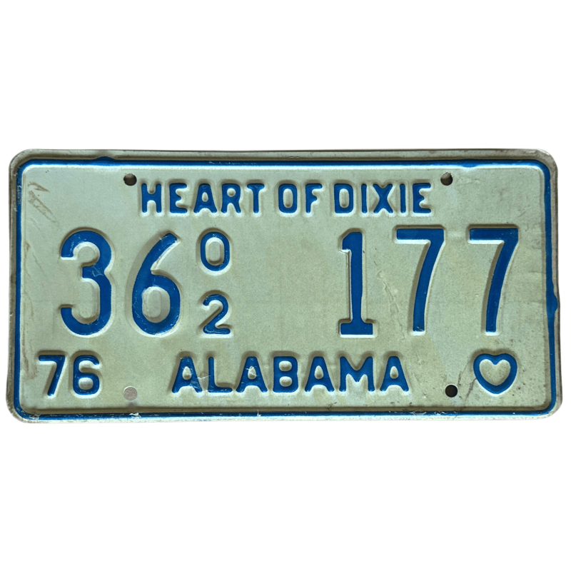 Alabama license plate Alabama license plate