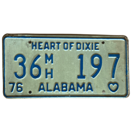 Tablica rejestracyjna Alabama
