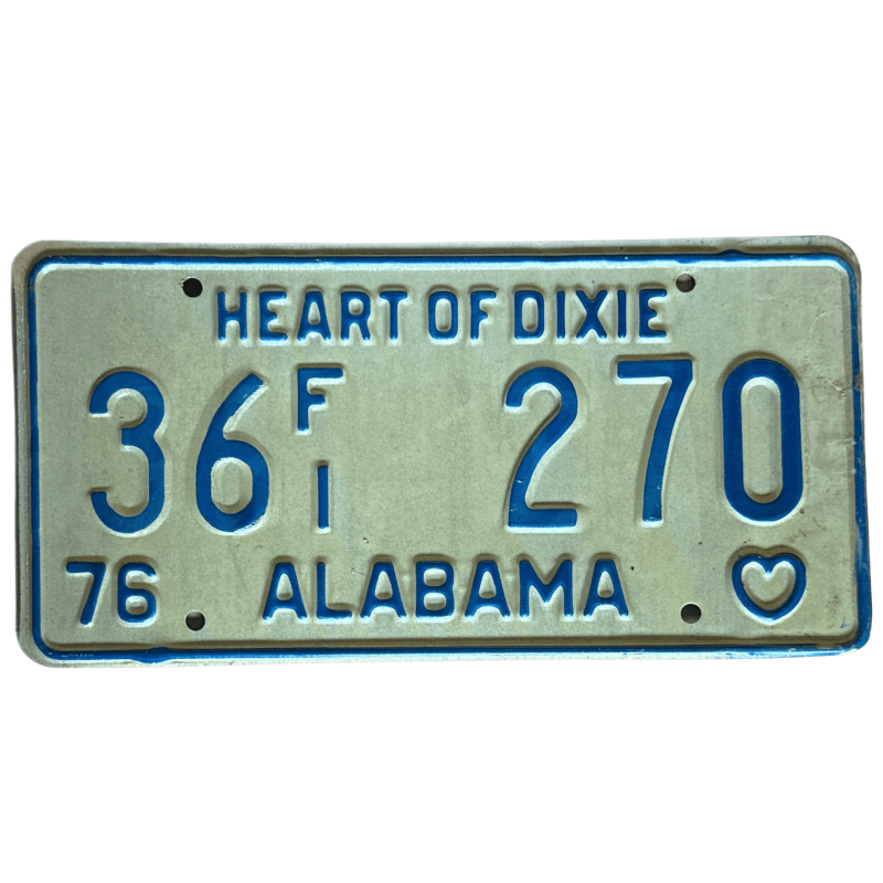 Alabama -Nummernschild Alabama -Nummernschild