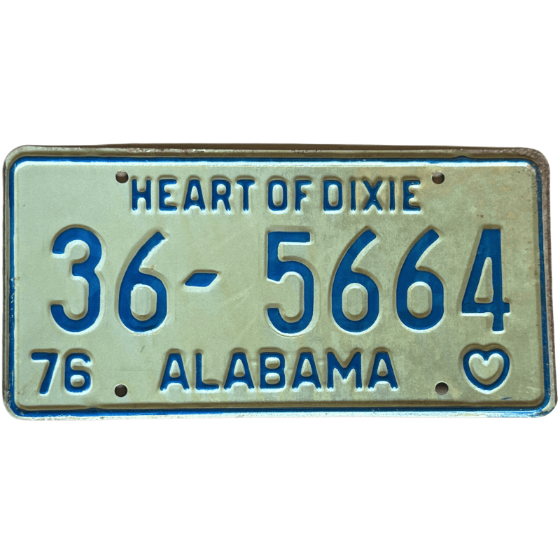 Alabama license plate Alabama license plate