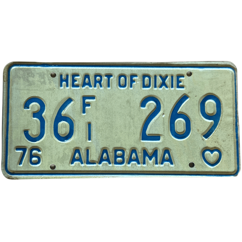 Plaque d'immatriculation de l'Alabama Plaque d'immatriculation de l'Alabama