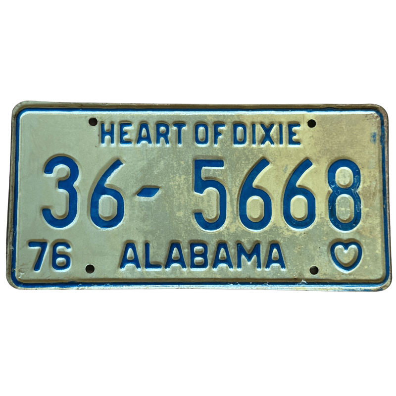 Alabama license plate Alabama license plate