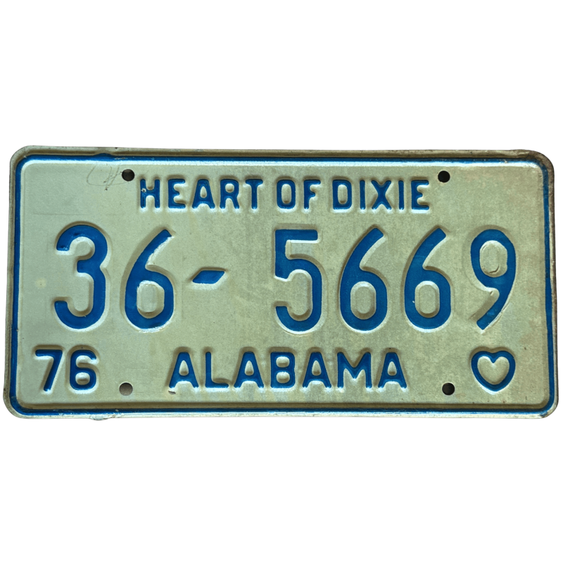 Alabama license plate Alabama license plate
