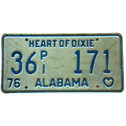 Tablica rejestracyjna Alabama