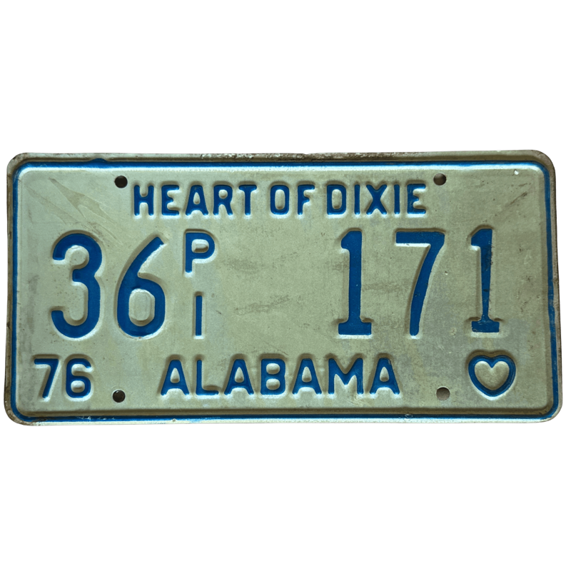 Alabama -Nummernschild Alabama -Nummernschild