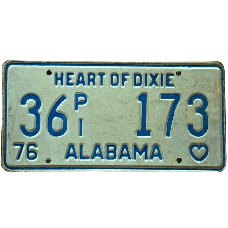 Alabama license plate Alabama license plate