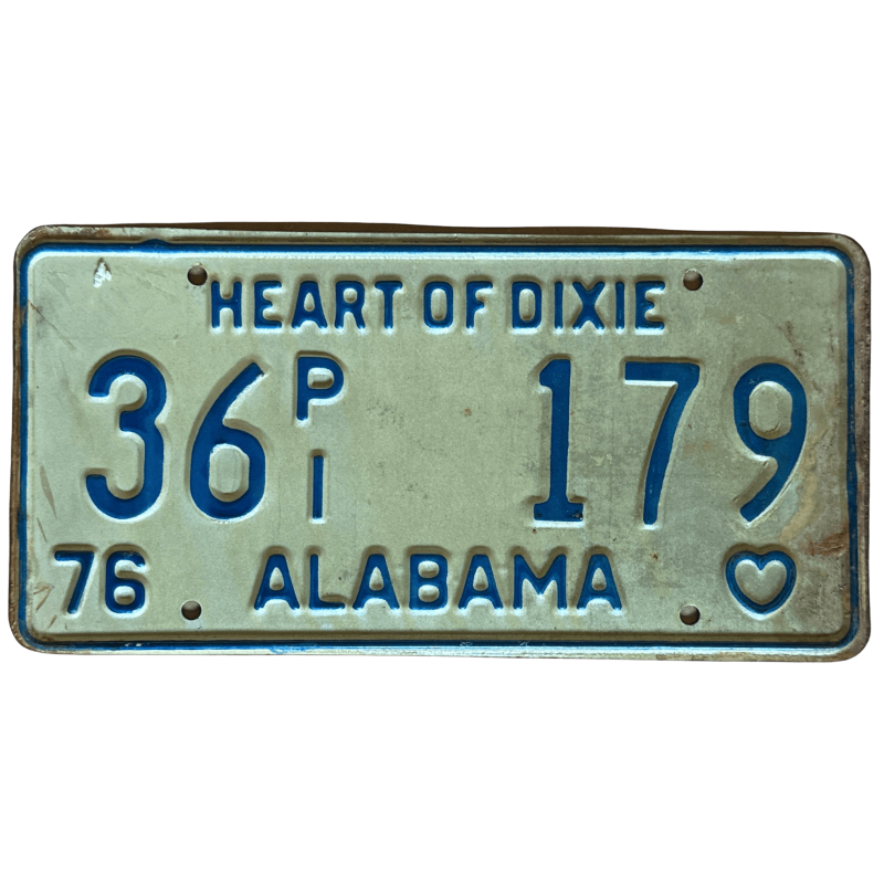 Plaque d'immatriculation de l'Alabama Plaque d'immatriculation de l'Alabama