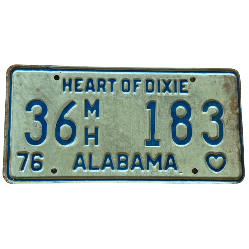 Plaque d'immatriculation de l'Alabama Plaque d'immatriculation de l'Alabama