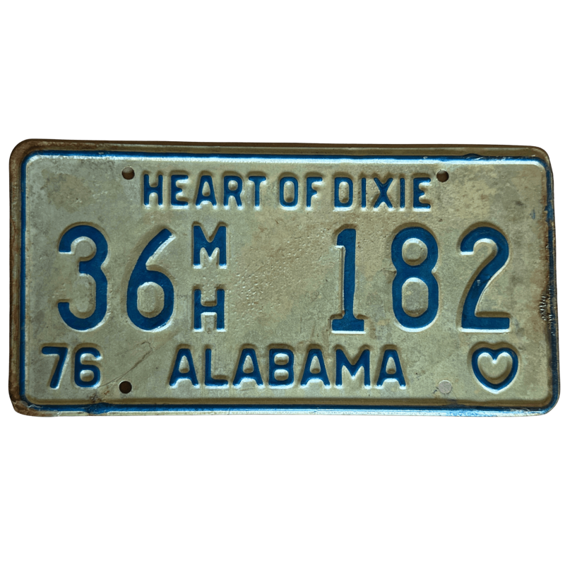 Tablica rejestracyjna Alabama