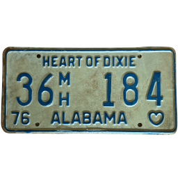Tablica rejestracyjna Alabama