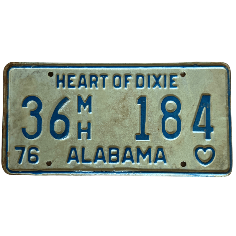 Tablica rejestracyjna Alabama