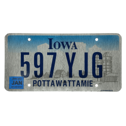 Tablica rejestracyjna Iowa