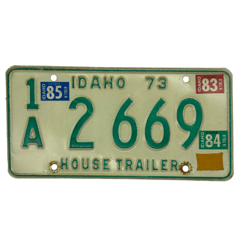 IDAHO license plate IDAHO license plate