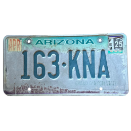 Arizona license plate