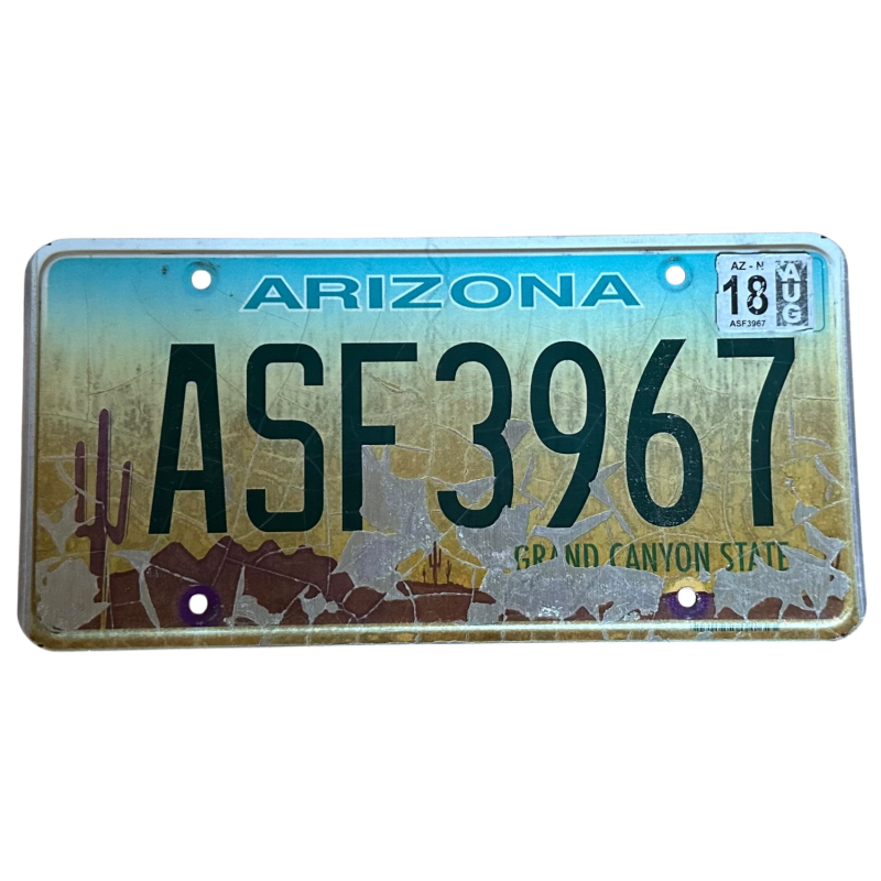 Arizonos valstybinio numerio ženklas Arizonos valstybinio numerio ženklas