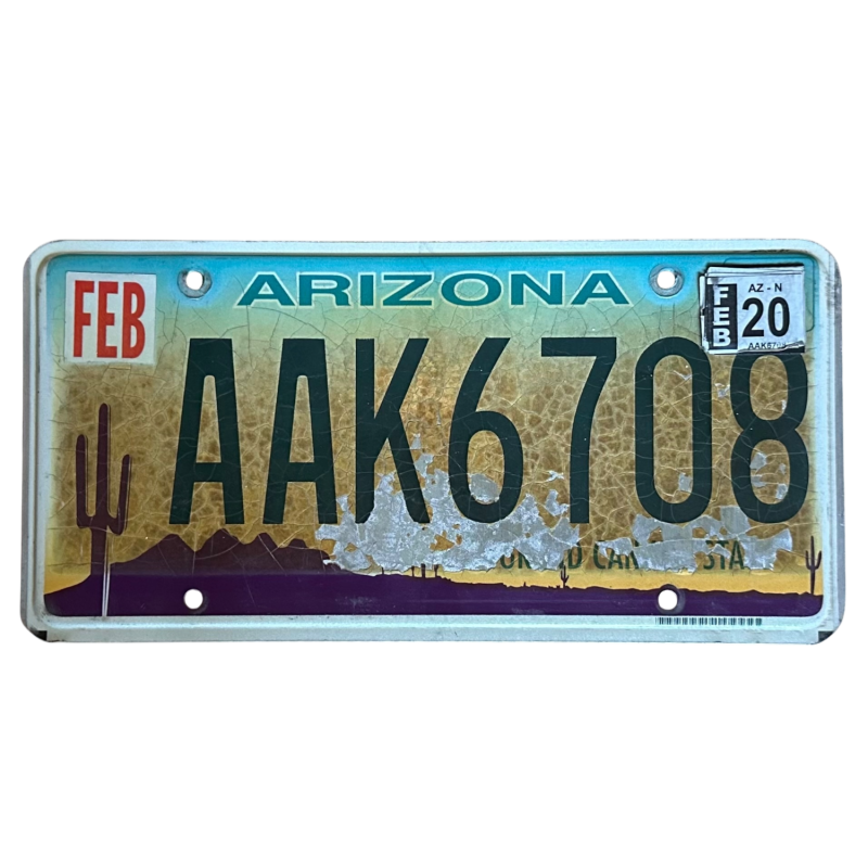 Arizona -Nummernschild