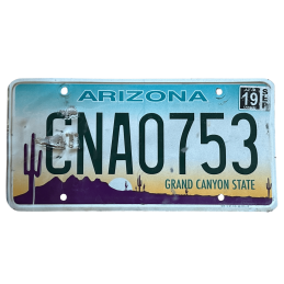 Arizona license plate