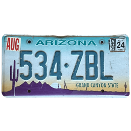 Arizona license plate