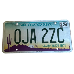 Arizona license plate
