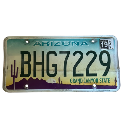Arizona license plate