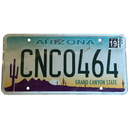 Arizona license plate