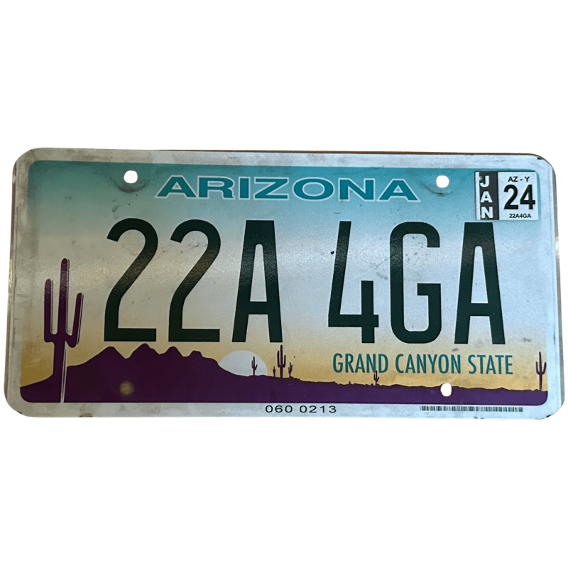 Arizona license plate