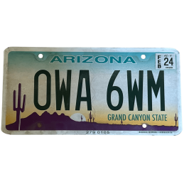 Arizona license plate