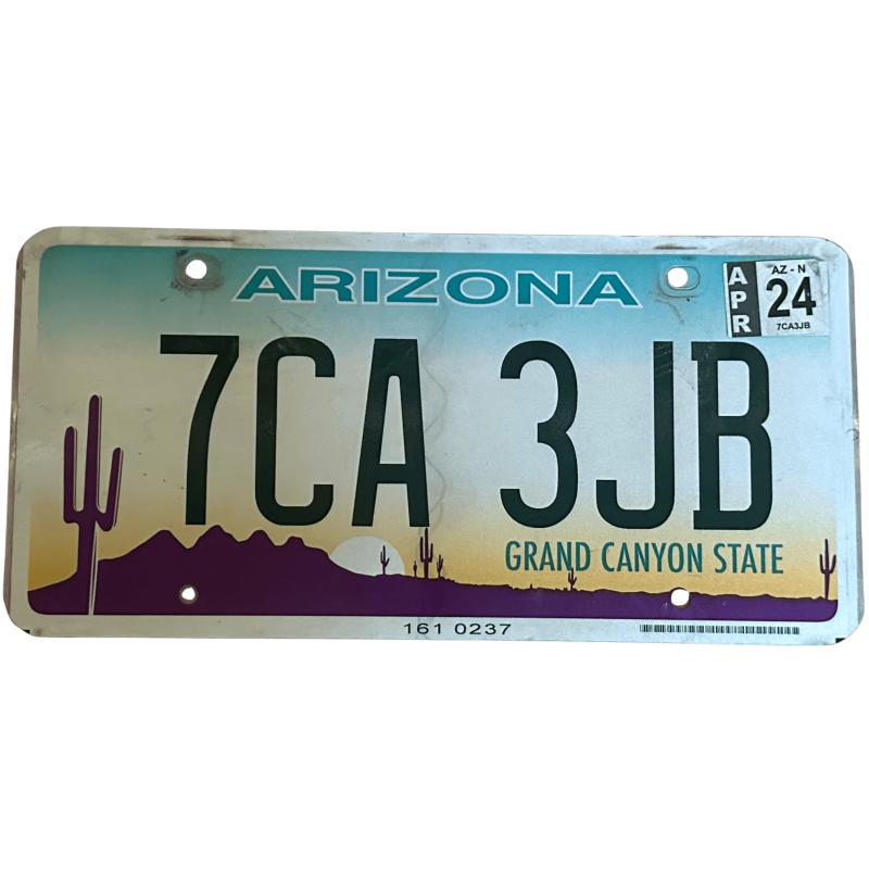 Arizona license plate